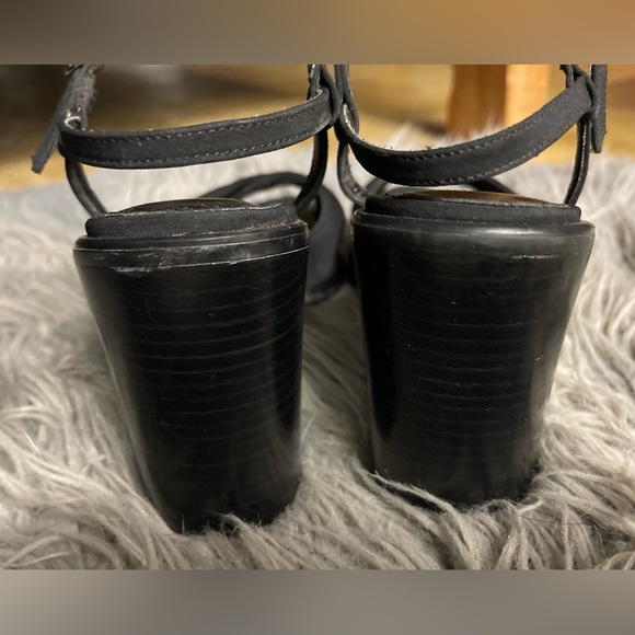 NEW $10 Rampage Black Ankle Strap Heels, size 8 - Picture 5 of 8